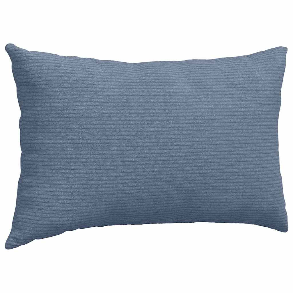 Sofa Kussens 2 stuks Blauw 50 x 30 cm Cordstof is nu te koop bij PeponiXL, paradijselijk wonen!