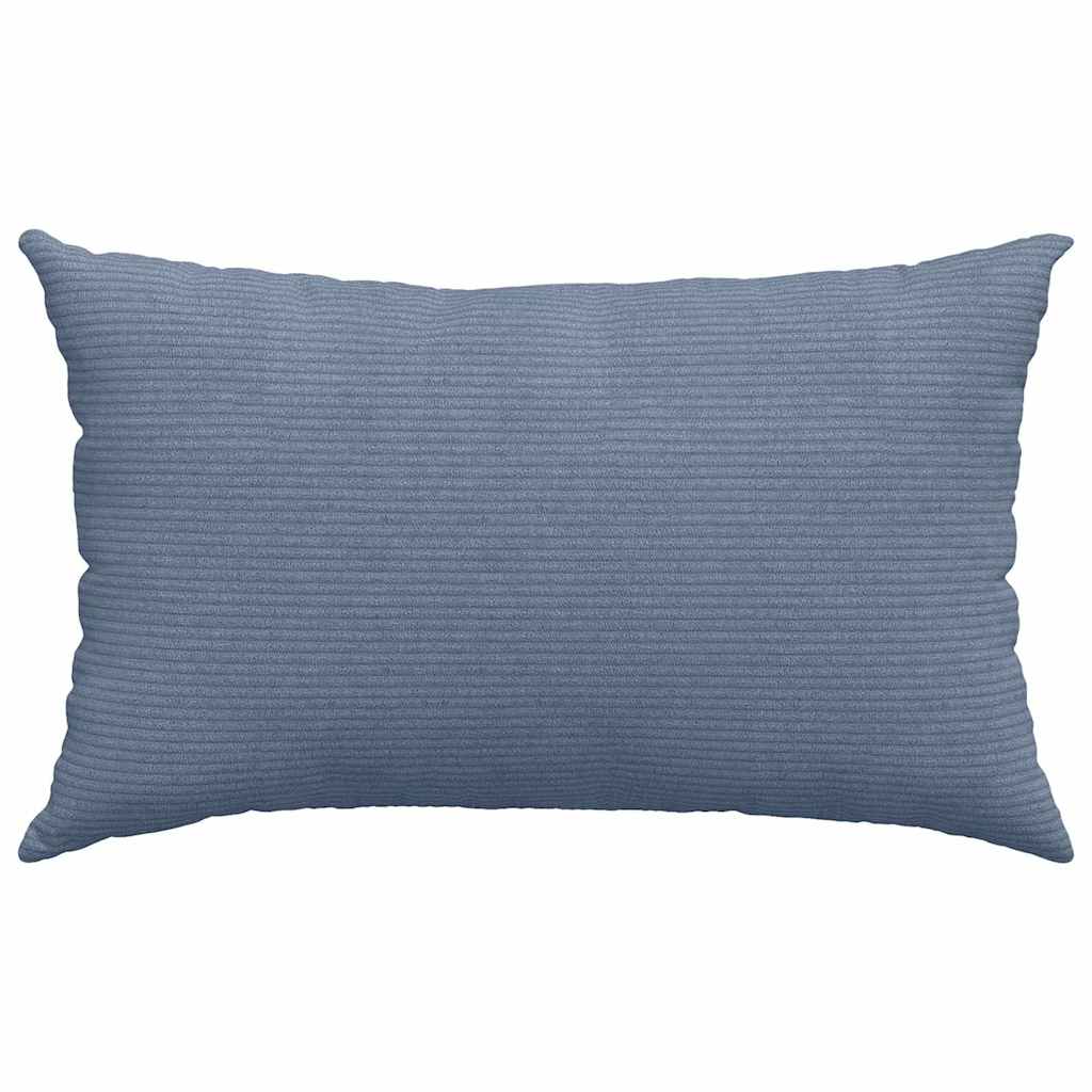 Sofa Kussens 2 stuks Blauw 50 x 30 cm Cordstof is nu te koop bij PeponiXL, paradijselijk wonen!