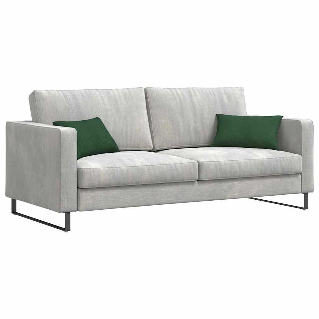 Sofa Kussens 2 stuks Donkergroen 50 x 30 cm Cordstof is nu te koop bij PeponiXL, paradijselijk wonen!
