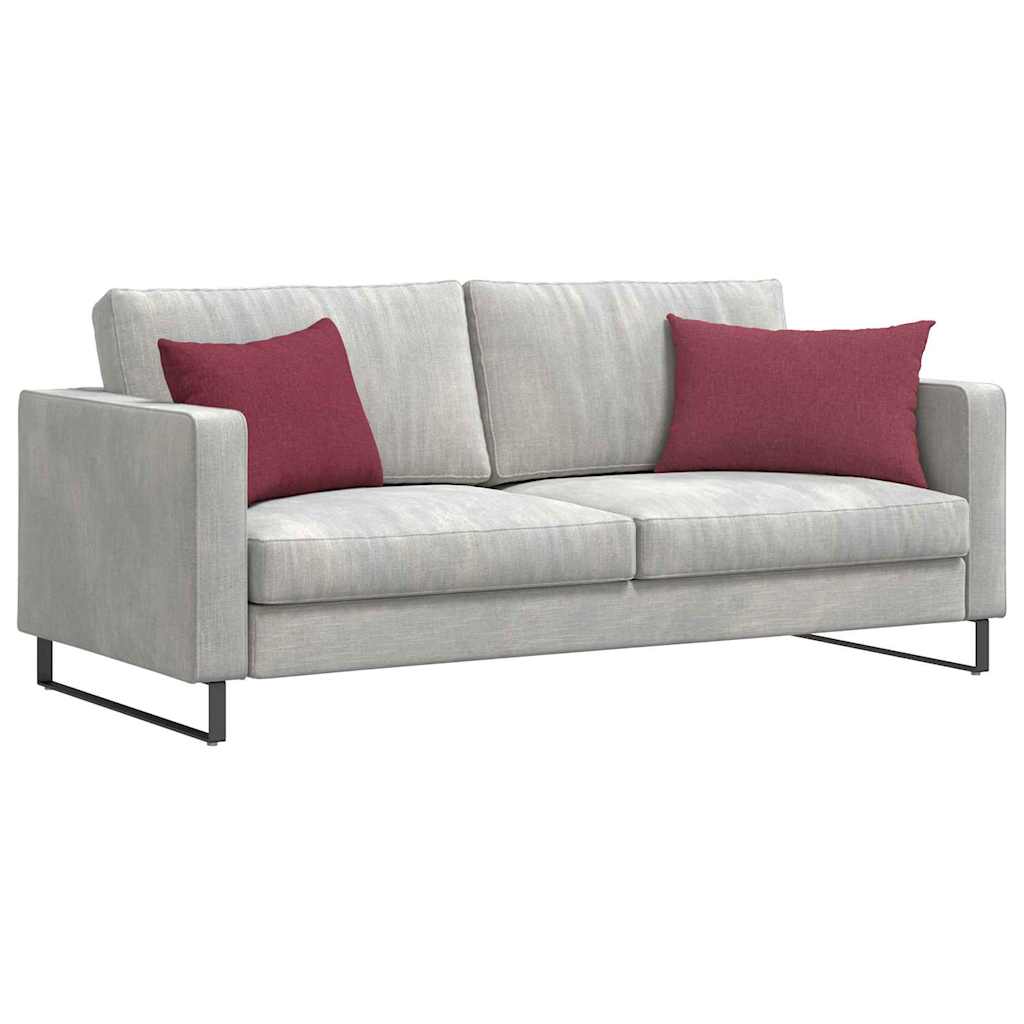 Sofa Kussens 2 stuks Wijnrood 60 x 40 cm Stof is nu te koop bij PeponiXL, paradijselijk wonen!