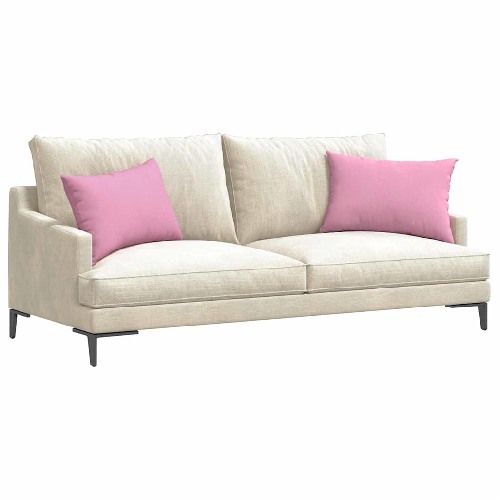 Sofa Kussens 2 stuks Roze 60 x 40 cm Stof is nu te koop bij PeponiXL, paradijselijk wonen!