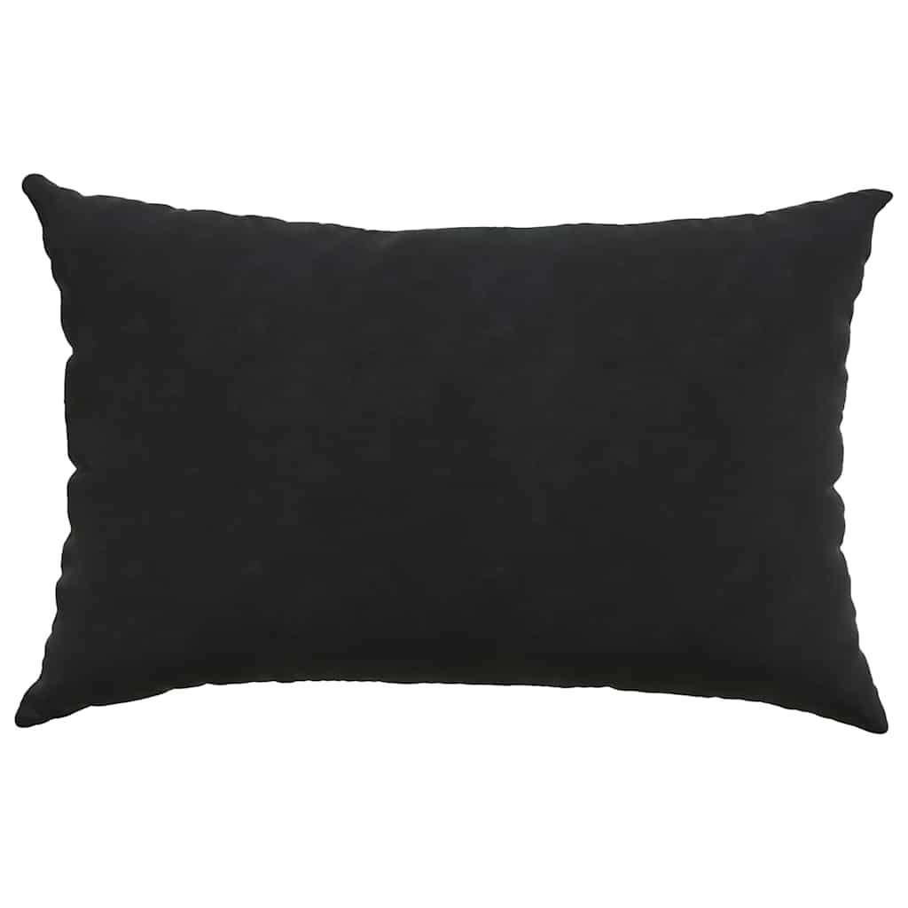 Sofa Kussens 2 stuks Zwart 60 x 40 cm Cordstof is nu te koop bij PeponiXL, paradijselijk wonen!