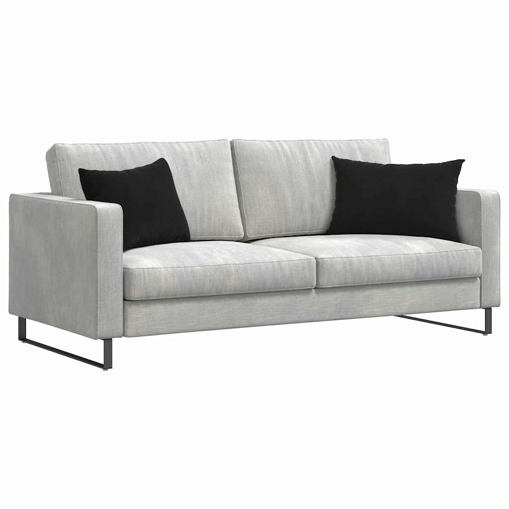 Sofa Kussens 2 stuks Zwart 60 x 40 cm Cordstof is nu te koop bij PeponiXL, paradijselijk wonen!