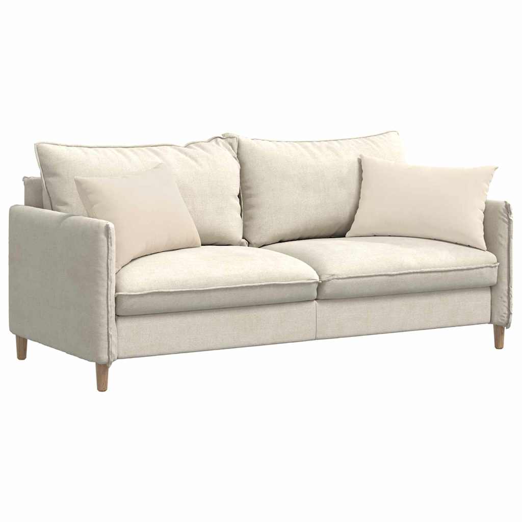 Sofa Kussens 2 stuks Beige 60 x 40 cm Stof is nu te koop bij PeponiXL, paradijselijk wonen!