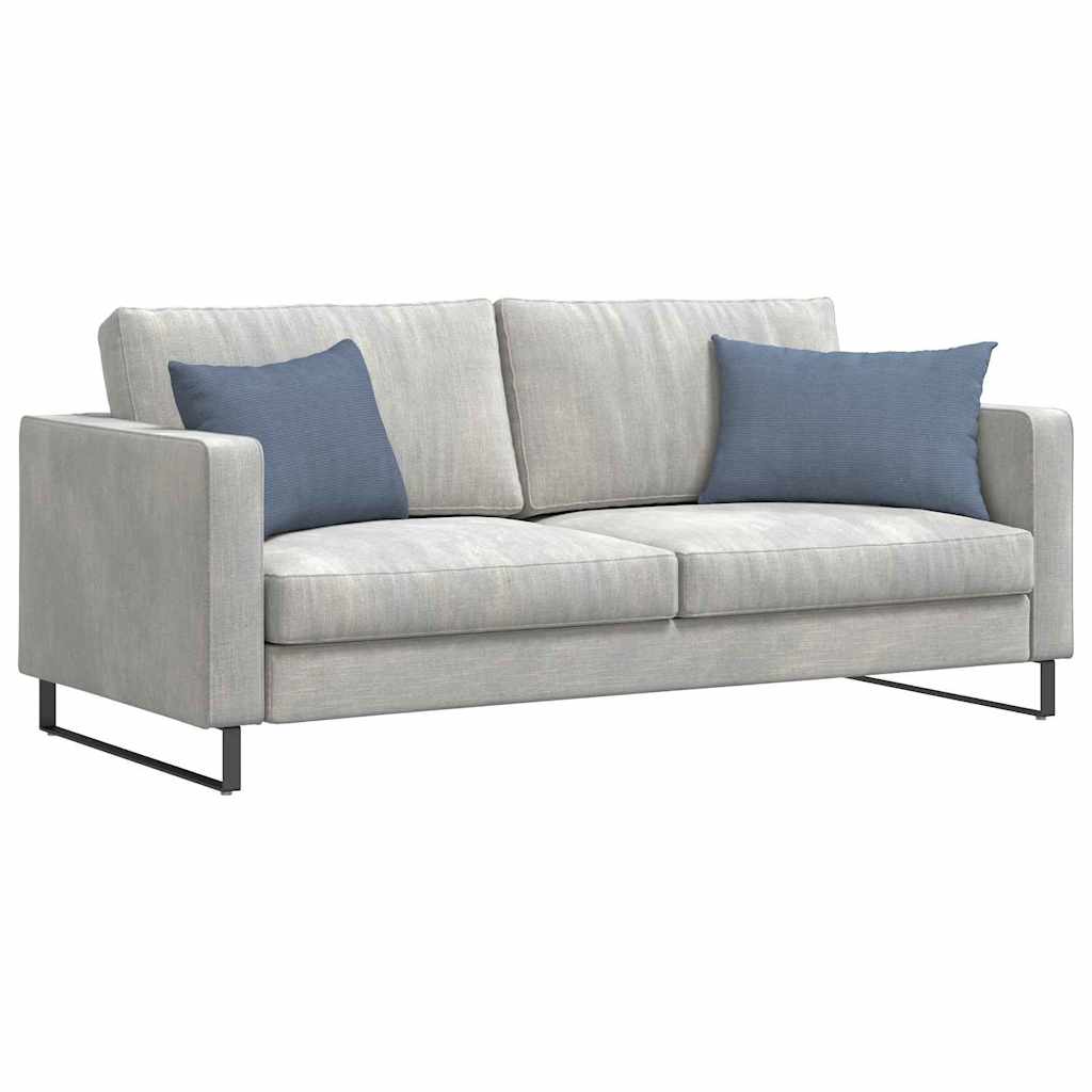 Sofa Kussens 2 stuks Blauw 60 x 40 cm Cordstof is nu te koop bij PeponiXL, paradijselijk wonen!
