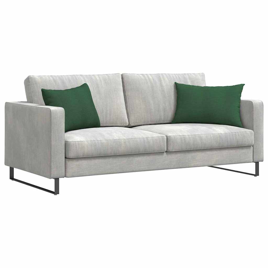 Sofa Kussens 2 stuks Donkergroen 60 x 40 cm Cordstof is nu te koop bij PeponiXL, paradijselijk wonen!