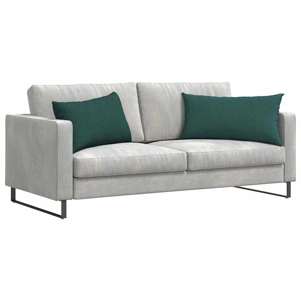 Sofa Kussens 2 stuks Donkergroen 80 x 40 cm Stof is nu te koop bij PeponiXL, paradijselijk wonen!