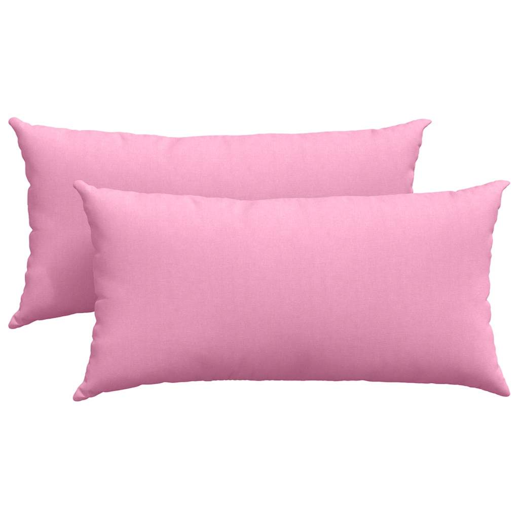 Sofa Kussens 2 stuks Roze 80 x 40 cm Stof is nu te koop bij PeponiXL, paradijselijk wonen!