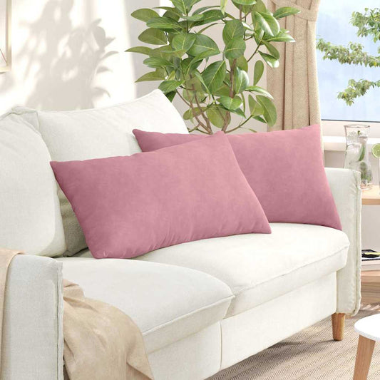 Sofa Kussens 2 stuks Roze 80 x 40 cm Cordstof is nu te koop bij PeponiXL, paradijselijk wonen!