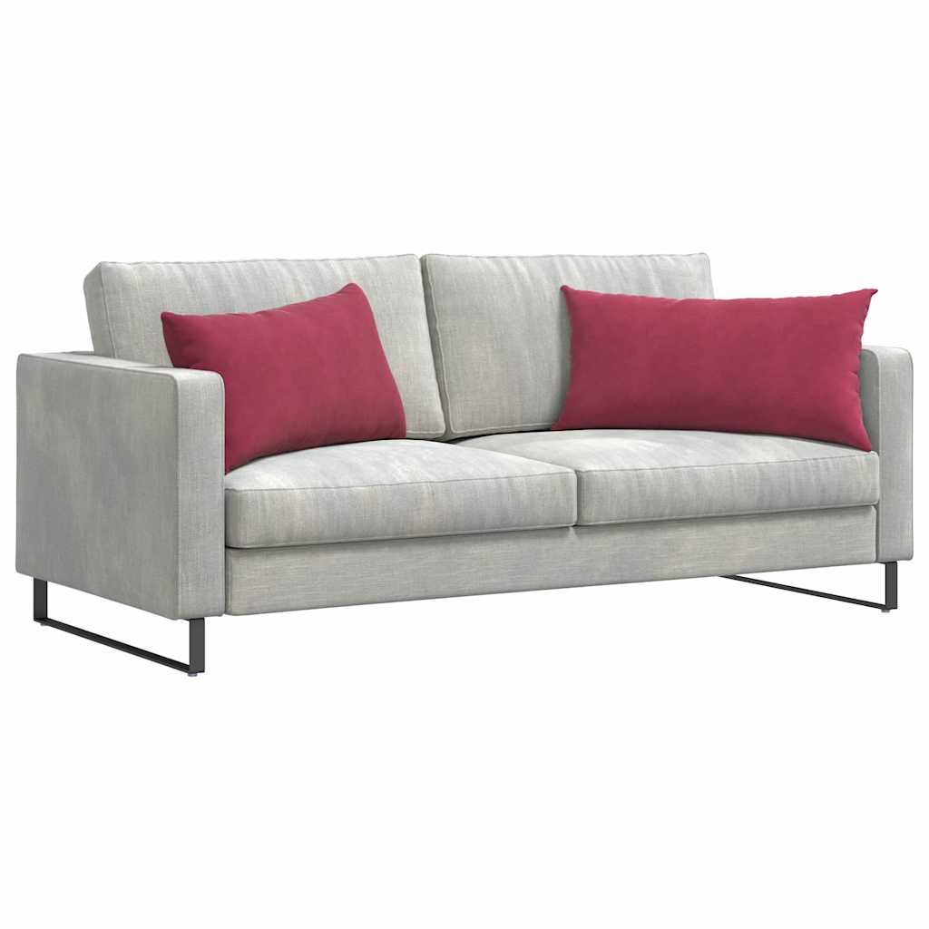 Sofa Kussens 2 stuks Wijnrood 80 x 40 cm Cordstof is nu te koop bij PeponiXL, paradijselijk wonen!