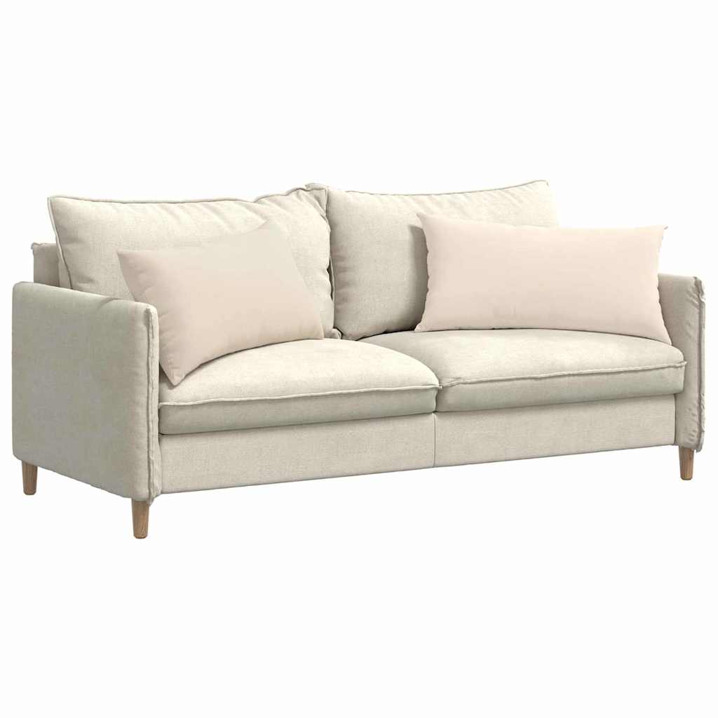 Sofa Kussens 2 stuks Beige 80 x 40 cm Stof is nu te koop bij PeponiXL, paradijselijk wonen!