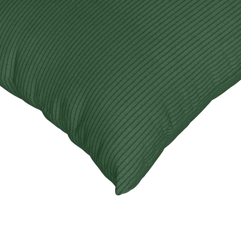 Sofa Kussens 2 stuks Donkergroen 80 x 40 cm Cordstof is nu te koop bij PeponiXL, paradijselijk wonen!