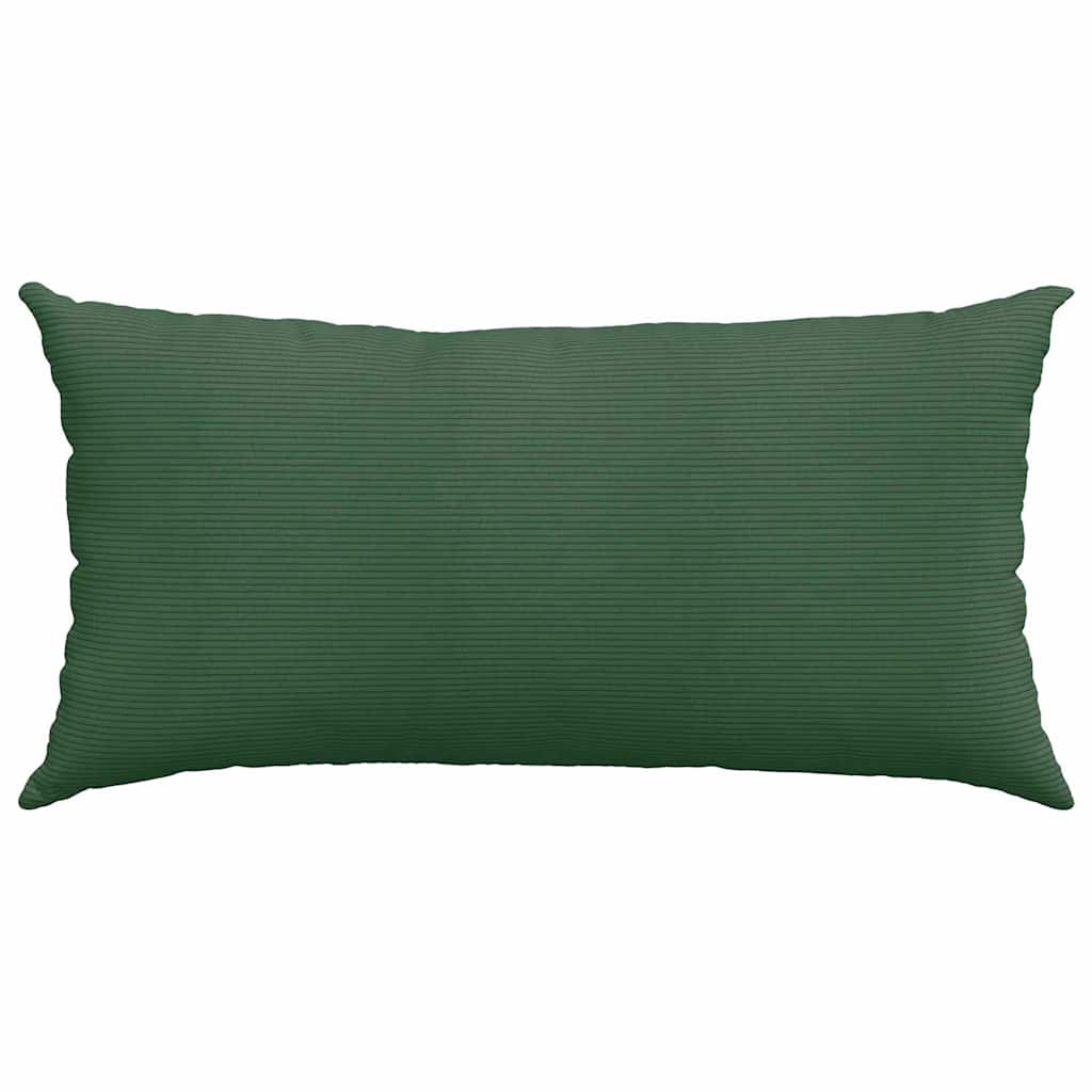 Sofa Kussens 2 stuks Donkergroen 80 x 40 cm Cordstof is nu te koop bij PeponiXL, paradijselijk wonen!