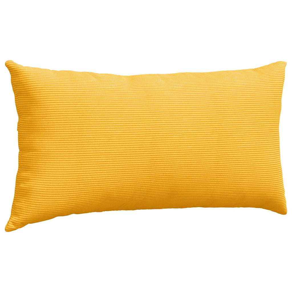 Sofa Kussens 2 stuks Lichtgeel 80 x 40 cm Cordstof is nu te koop bij PeponiXL, paradijselijk wonen!