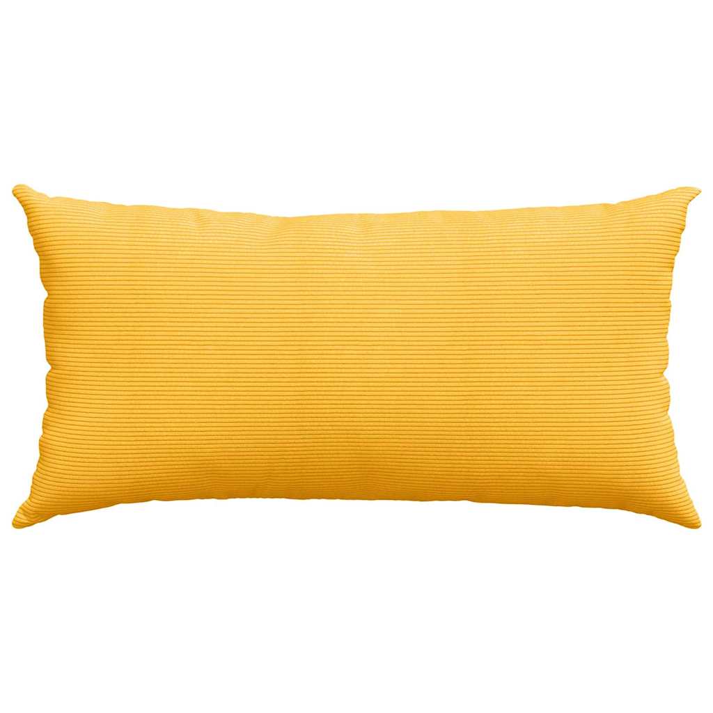 Sofa Kussens 2 stuks Lichtgeel 80 x 40 cm Cordstof is nu te koop bij PeponiXL, paradijselijk wonen!