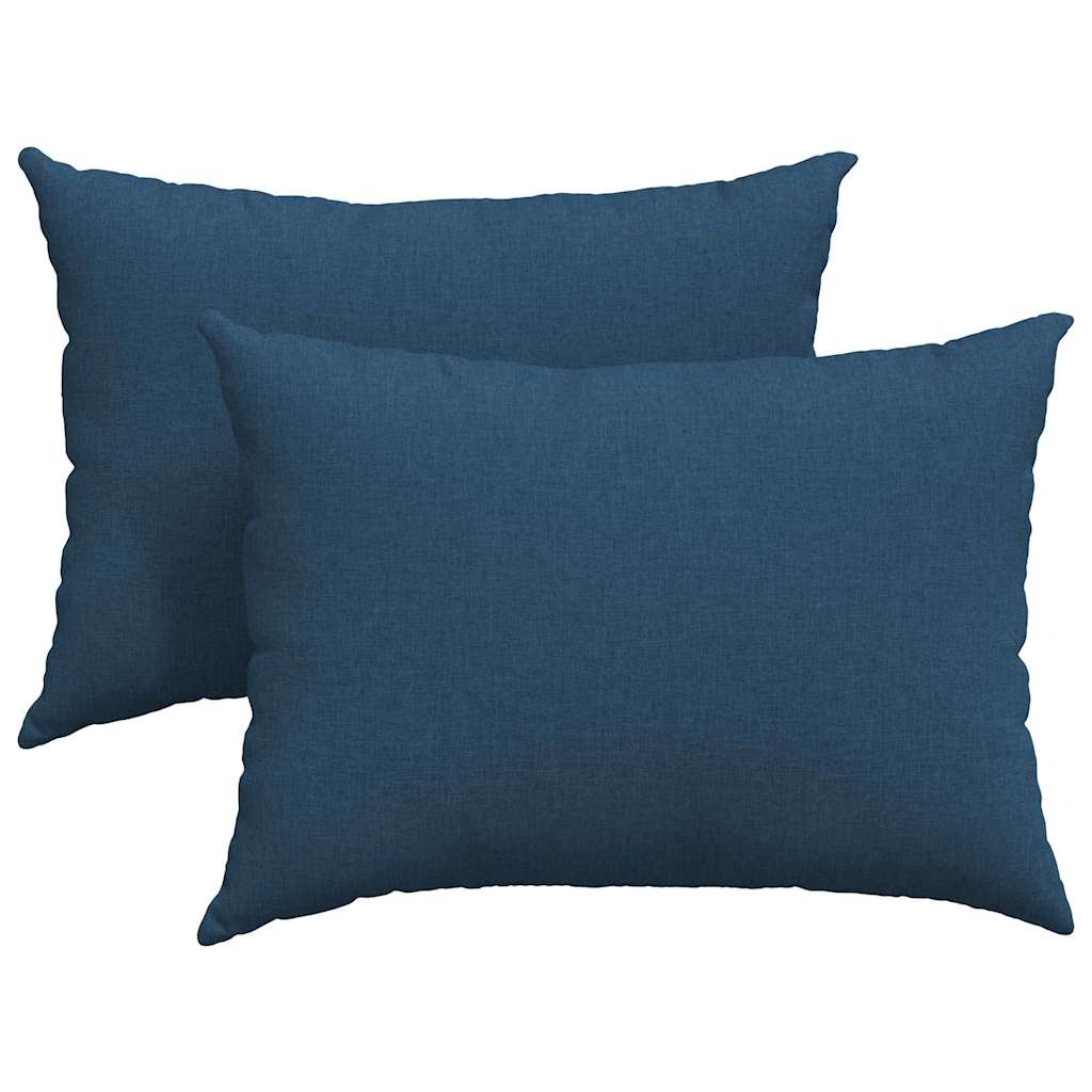 Sofa Kussens 2 stuks Blauw 70 x 50 cm Stof is nu te koop bij PeponiXL, paradijselijk wonen!