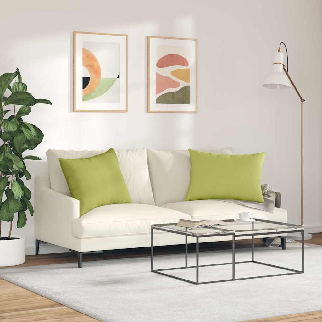 Sofa Kussens 2 stuks Lichtgroen 70 x 50 cm Stof is nu te koop bij PeponiXL, paradijselijk wonen!