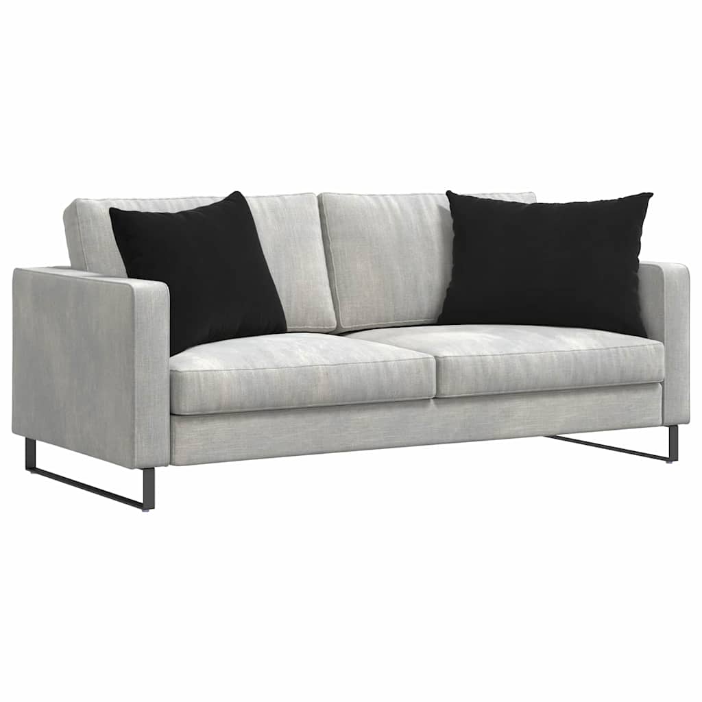 Sofa Kussens 2 stuks Zwart 70 x 50 cm Cordstof is nu te koop bij PeponiXL, paradijselijk wonen!