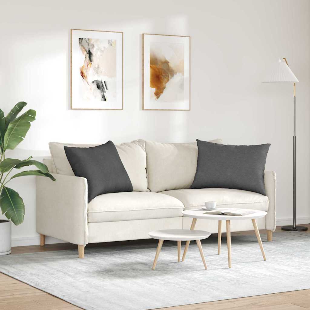 Sofa Kussens 2 stuks Donkergrijs 70 x 50 cm Cordstof is nu te koop bij PeponiXL, paradijselijk wonen!