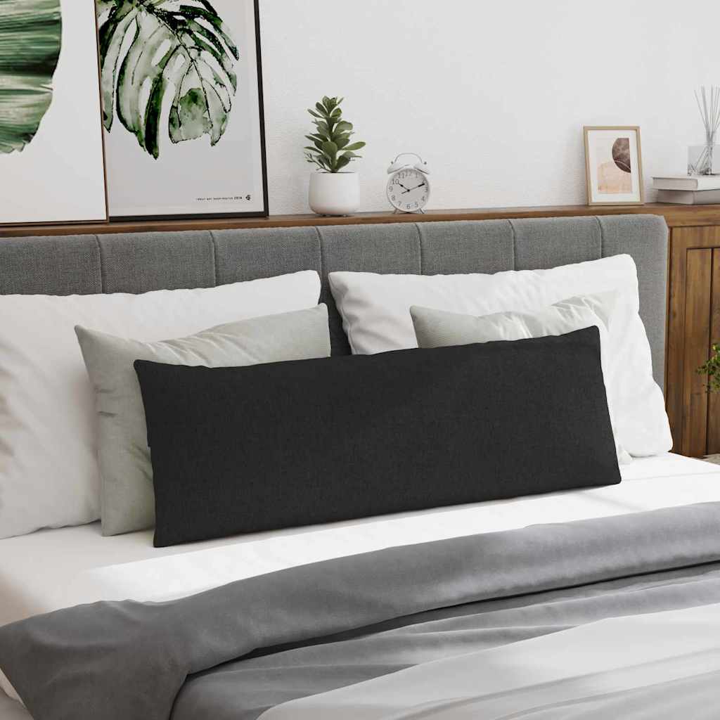 Sofa Kussens 2 stuks Zwart 120 x 40 cm Stof is nu te koop bij PeponiXL, paradijselijk wonen!