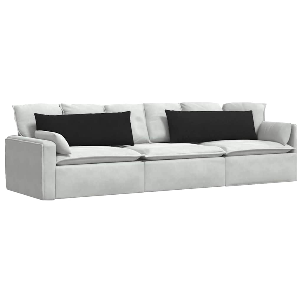 Sofa Kussens 2 stuks Zwart 120 x 40 cm Stof is nu te koop bij PeponiXL, paradijselijk wonen!