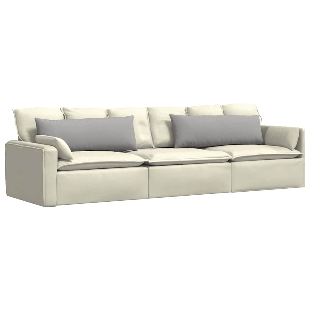 Sofa Kussens 2 stuks Grijs 120 x 40 cm Stof is nu te koop bij PeponiXL, paradijselijk wonen!