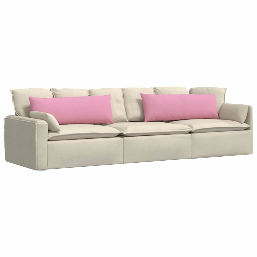 Sofa Kussens 2 stuks Roze 120 x 40 cm Stof is nu te koop bij PeponiXL, paradijselijk wonen!