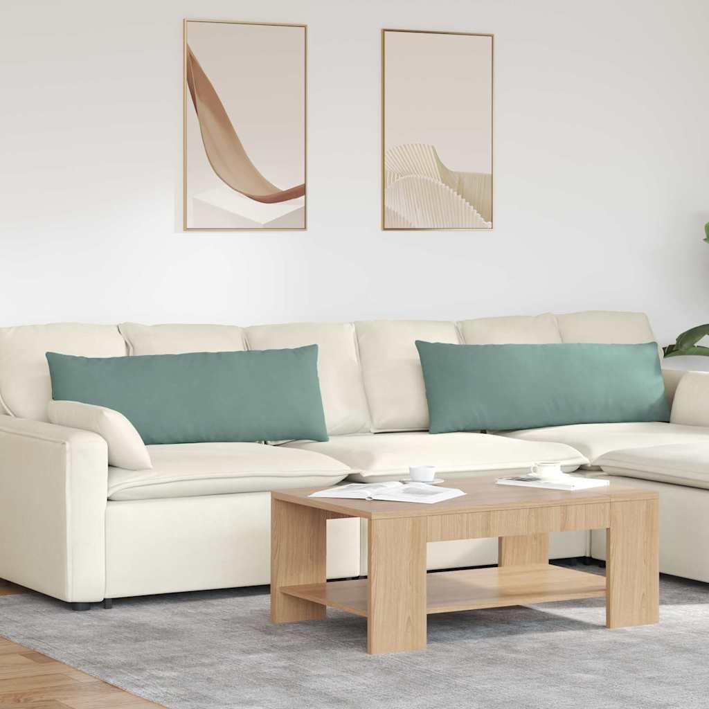 Sofa Kussens 2 stuks Zeegroen 120 x 40 cm Cordstof is nu te koop bij PeponiXL, paradijselijk wonen!