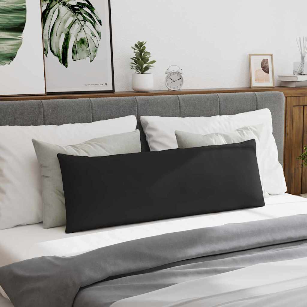 Sofa Kussens 2 stuks Zwart 120 x 40 cm Stof is nu te koop bij PeponiXL, paradijselijk wonen!