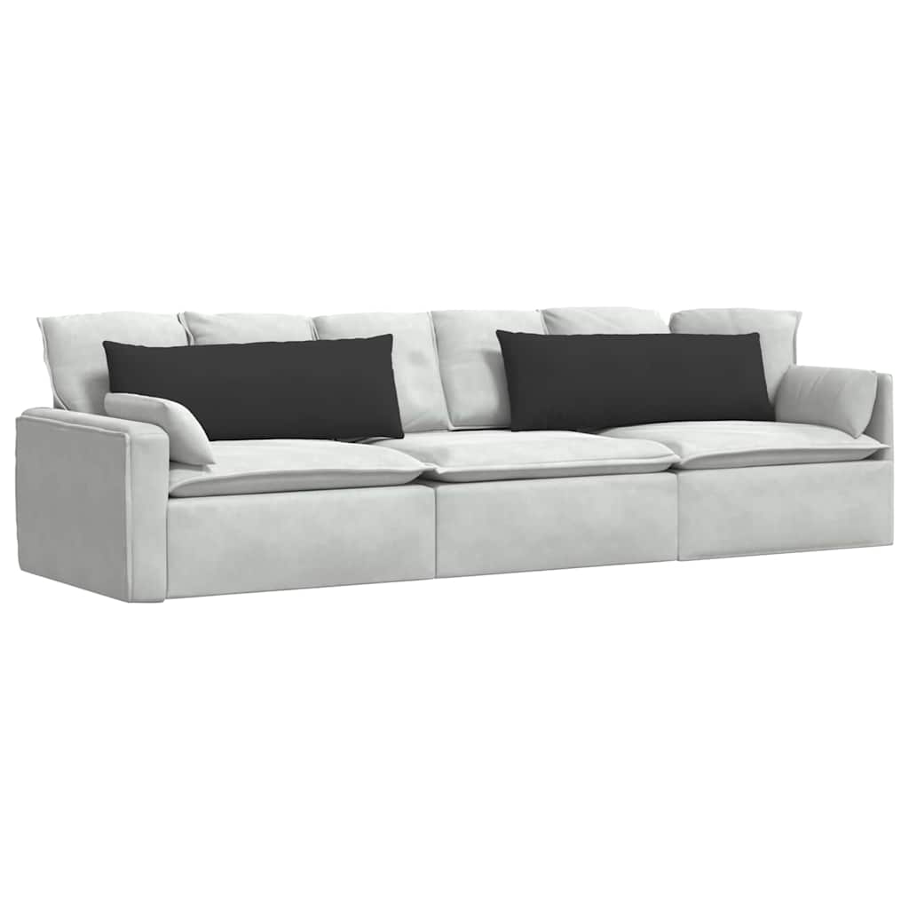 Sofa Kussens 2 stuks Zwart 120 x 40 cm Stof is nu te koop bij PeponiXL, paradijselijk wonen!