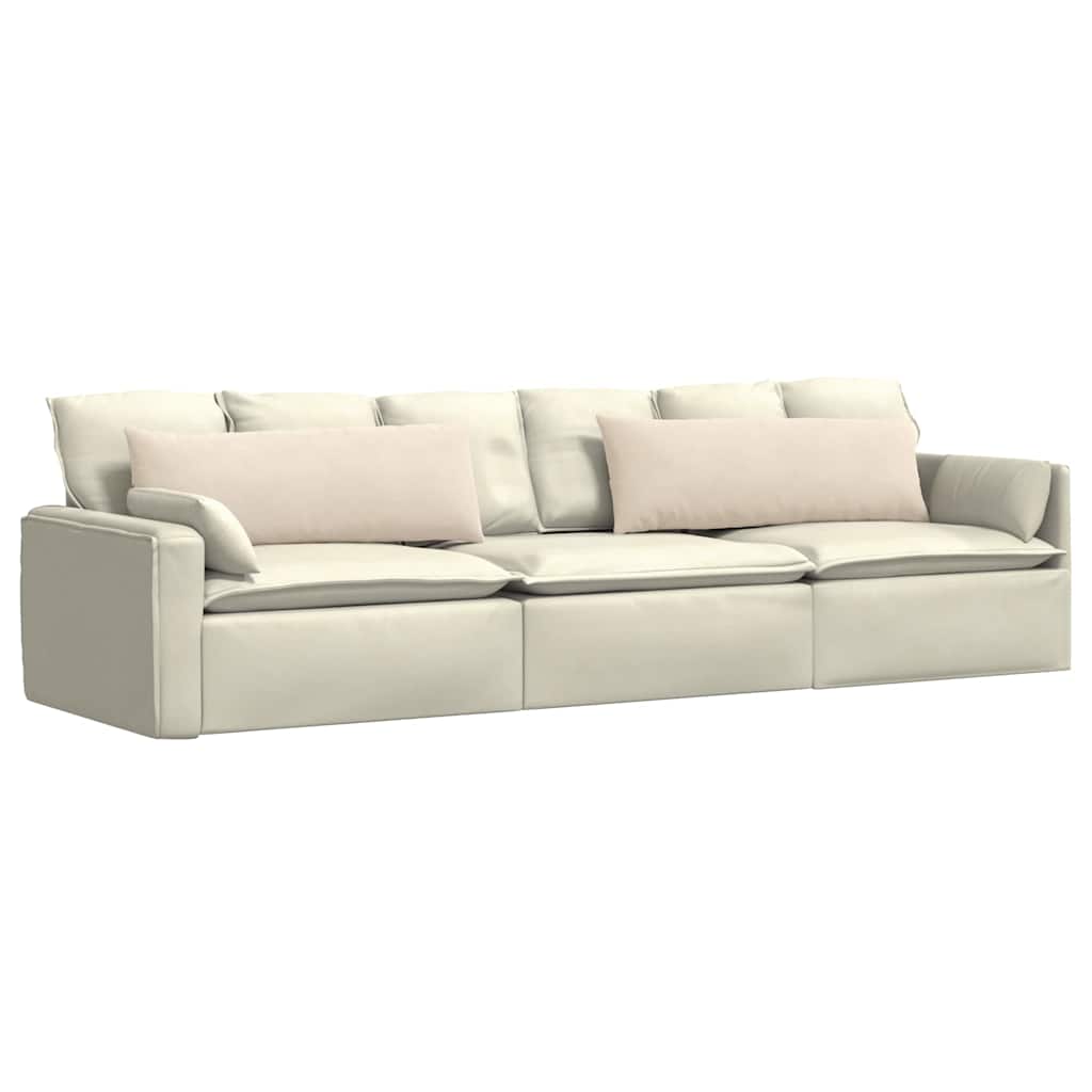 Sofa Kussens 2 stuks Beige 120 x 40 cm Stof is nu te koop bij PeponiXL, paradijselijk wonen!