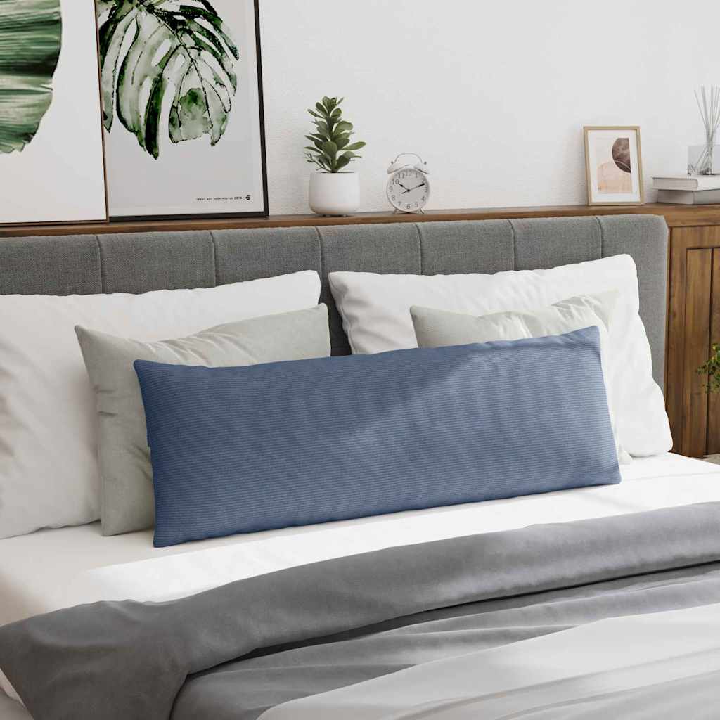 Sofa Kussens 2 stuks Blauw 120 x 40 cm Cordstof is nu te koop bij PeponiXL, paradijselijk wonen!