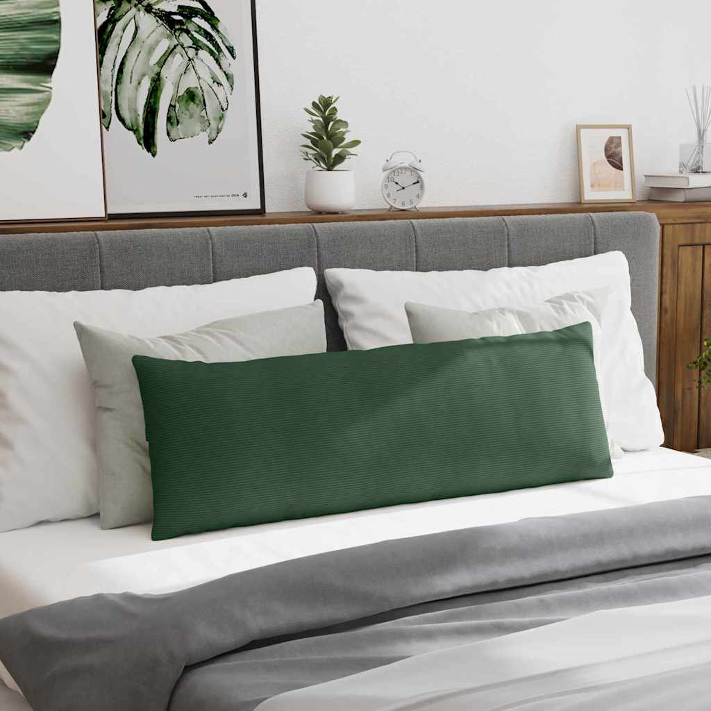 Sofa Kussens 2 stuks Donkergroen 120 x 40 cm Cordstof is nu te koop bij PeponiXL, paradijselijk wonen!