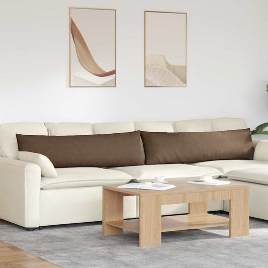 Sofa Kussens 2 stuks Bruin 145 x 40 cm Stof is nu te koop bij PeponiXL, paradijselijk wonen!