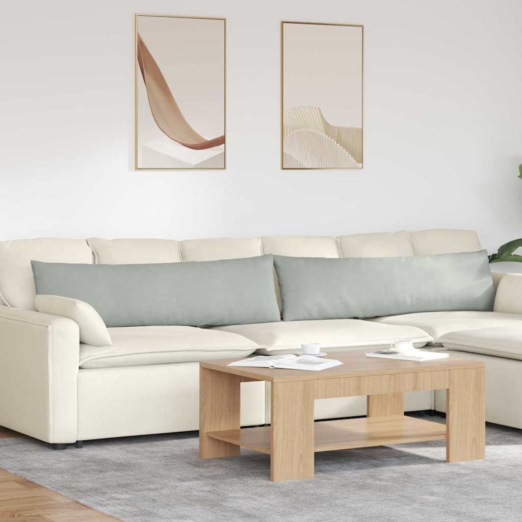 Sofa Kussens 2 stuks Lichtgrijs 145 x 40 cm Cordstof is nu te koop bij PeponiXL, paradijselijk wonen!
