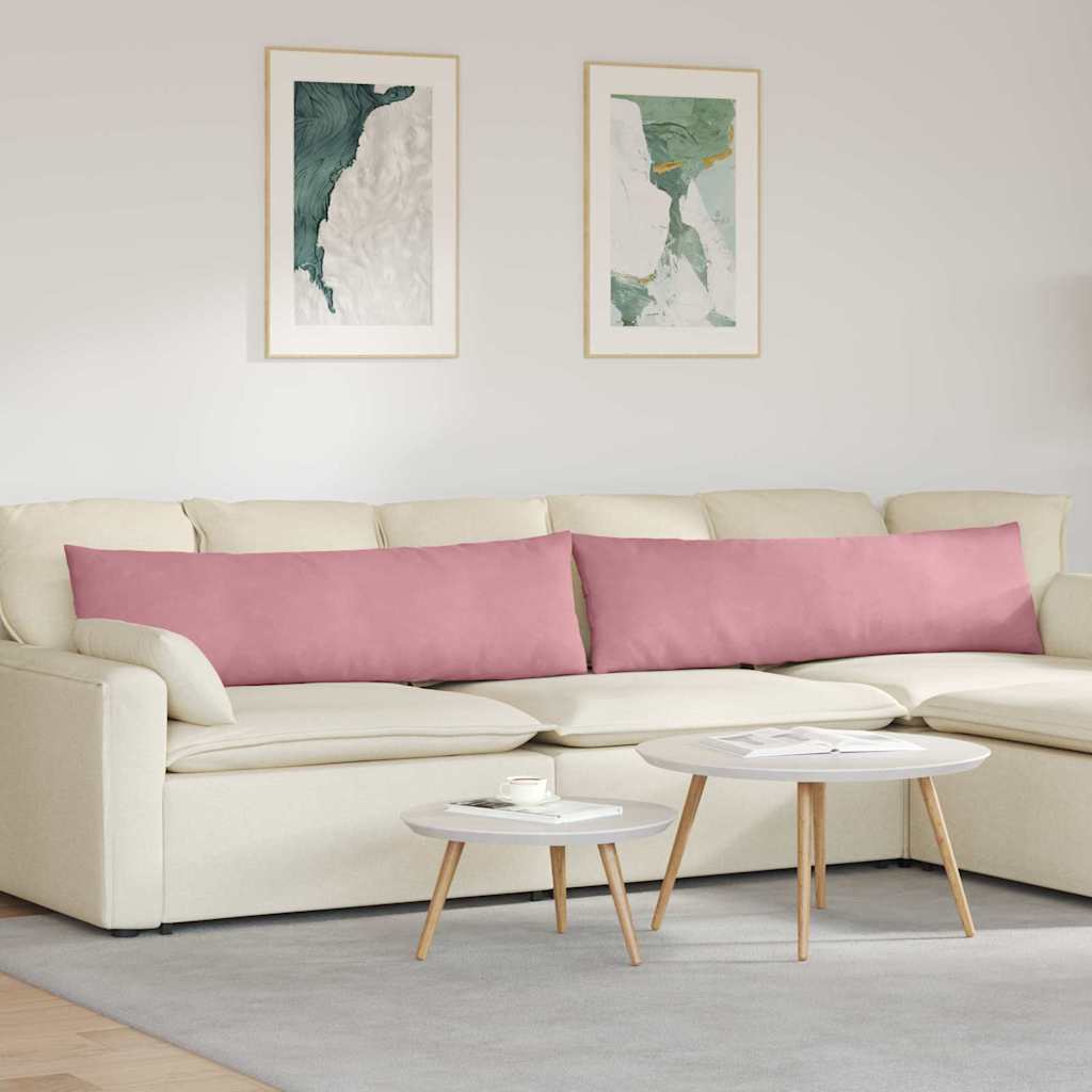 Sofa Kussens 2 stuks Roze 145 x 40 cm Cordstof is nu te koop bij PeponiXL, paradijselijk wonen!