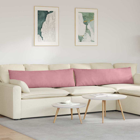 Sofa Kussens 2 stuks Roze 145 x 40 cm Cordstof is nu te koop bij PeponiXL, paradijselijk wonen!