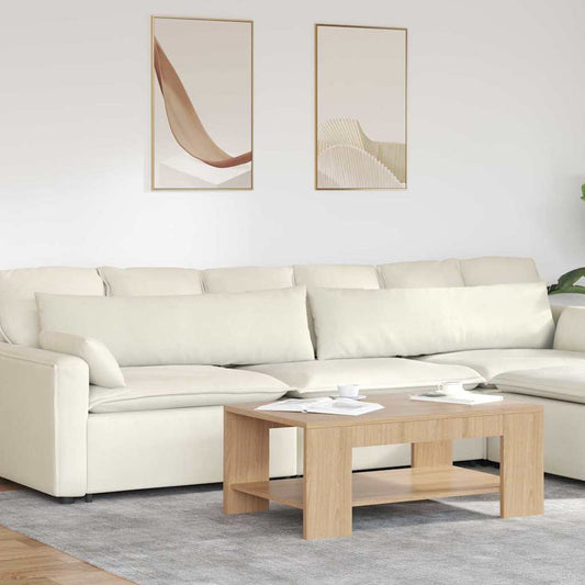 Sofa Kussens 2 stuks Crème 145 x 40 cm Cordstof is nu te koop bij PeponiXL, paradijselijk wonen!