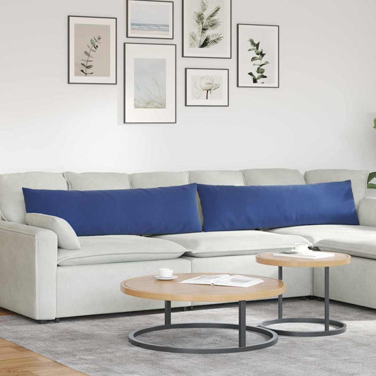 Sofa Kussens 2 stuks Politieblauw 145 x 40 cm Cordstof is nu te koop bij PeponiXL, paradijselijk wonen!