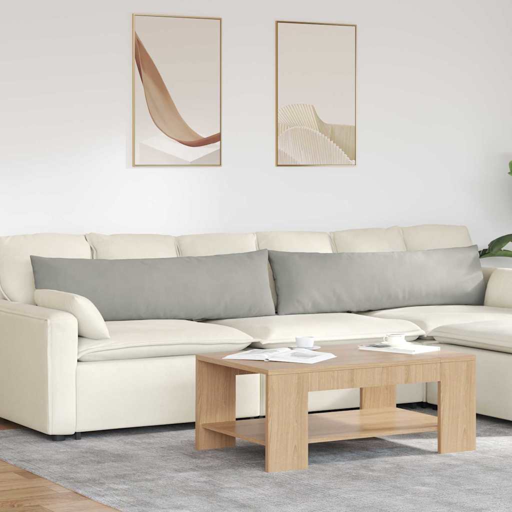 Sofa Kussens 2 stuks Lichtgrijs 145 x 40 cm Stof is nu te koop bij PeponiXL, paradijselijk wonen!