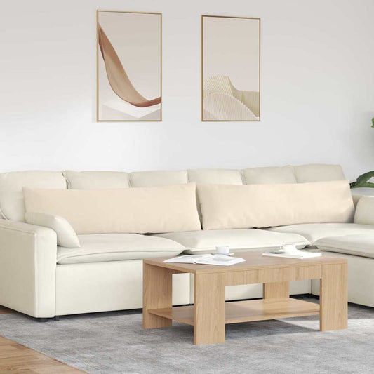 Sofa Kussens 2 stuks Beige 145 x 40 cm Stof is nu te koop bij PeponiXL, paradijselijk wonen!