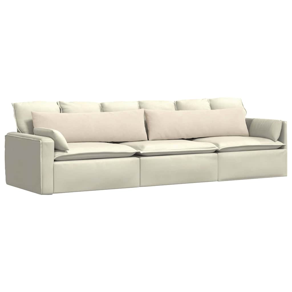 Sofa Kussens 2 stuks Beige 145 x 40 cm Stof is nu te koop bij PeponiXL, paradijselijk wonen!