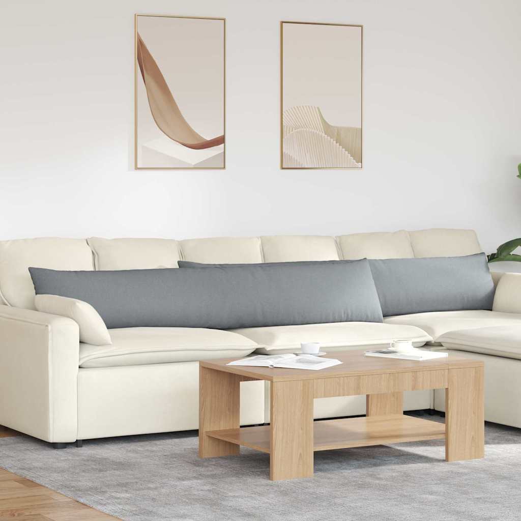Sofa Kussens 2 stuks Lichtgrijs 200 x 40 cm Stof is nu te koop bij PeponiXL, paradijselijk wonen!