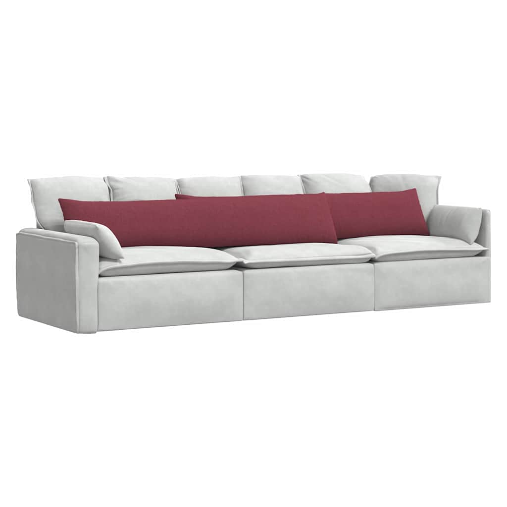 Sofa Kussens 2 stuks Wijnrood 200 x 40 cm Stof is nu te koop bij PeponiXL, paradijselijk wonen!