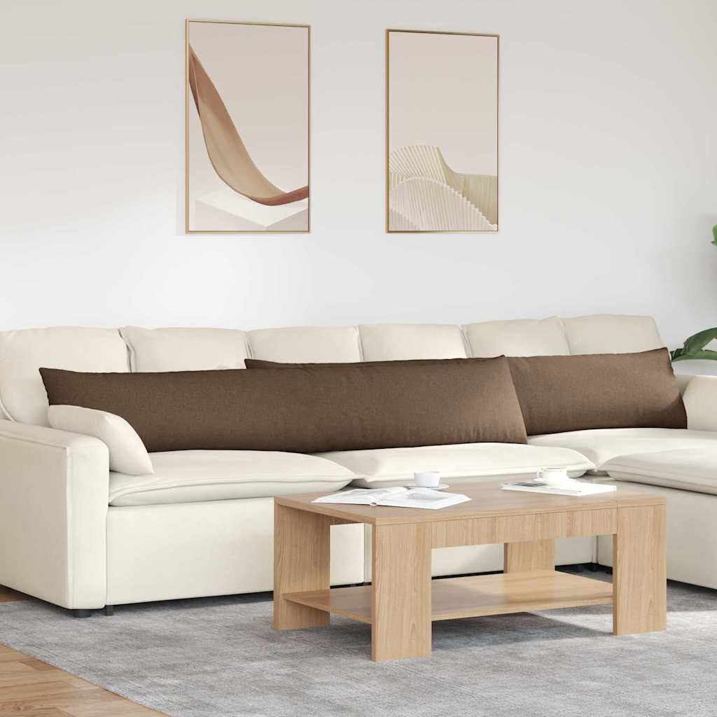 Sofa Kussens 2 stuks Bruin 200 x 40 cm Stof is nu te koop bij PeponiXL, paradijselijk wonen!