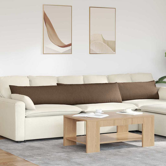 Sofa Kussens 2 stuks Bruin 200 x 40 cm Stof is nu te koop bij PeponiXL, paradijselijk wonen!