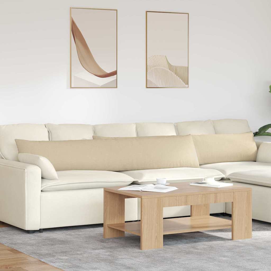 Sofa Kussens 2 stuks Crème 200 x 40 cm Stof is nu te koop bij PeponiXL, paradijselijk wonen!