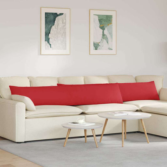 Sofa Kussens 2 stuks Rood 200 x 40 cm Stof is nu te koop bij PeponiXL, paradijselijk wonen!
