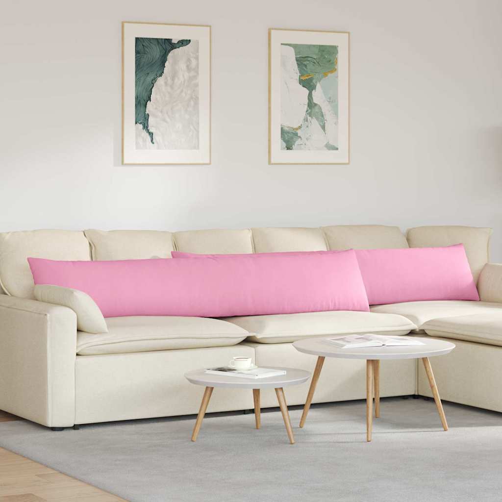 Sofa Kussens 2 stuks Roze 200 x 40 cm Stof is nu te koop bij PeponiXL, paradijselijk wonen!