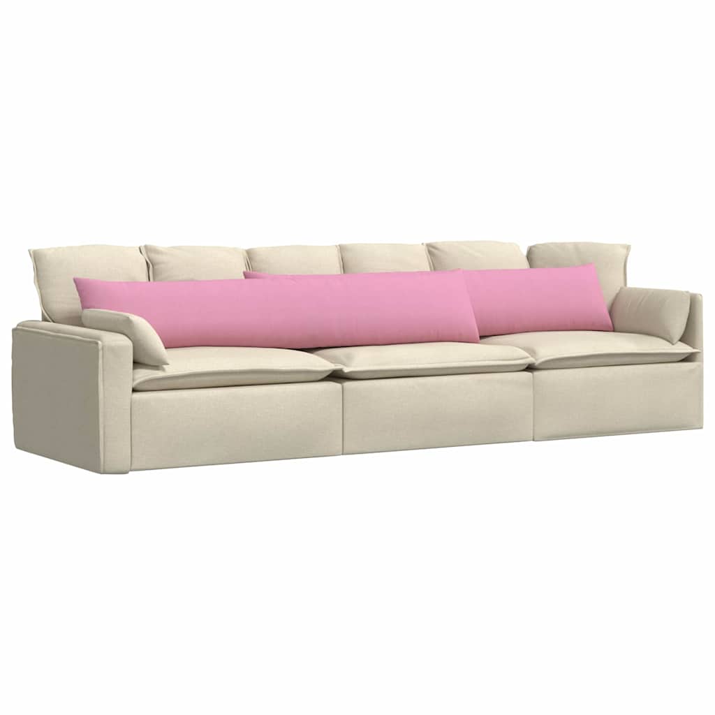 Sofa Kussens 2 stuks Roze 200 x 40 cm Stof is nu te koop bij PeponiXL, paradijselijk wonen!